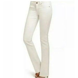 CAbi White Wash Baby Boot Cut Jeans Size 4